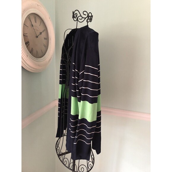 Howard Wolf Escape Medium Green Blue Cardigan Jacket Open Front Resort Wear - Picture 6 of 6